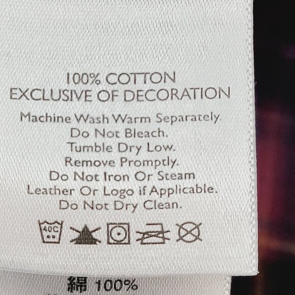 Eddie Bauer Sz XL Button Up Shirt Red Plaid Flannel Faux Leather Shoulder Patch - Picture 6 of 6